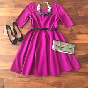 6P Eliza J Magenta Dress